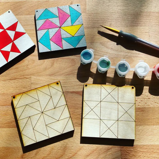 Infamous Cuts: DIY Quilt Ornament Paint Kit