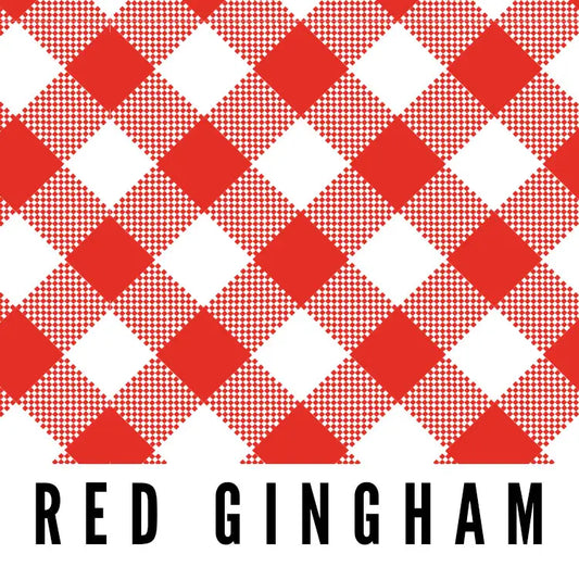 Splash Fabric: Laminated Cotton in Red Gingham