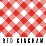 Splash Fabric: Laminated Cotton in Red Gingham