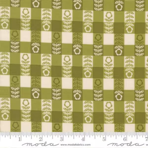 The Henhouse: Flower Plaid in Grass