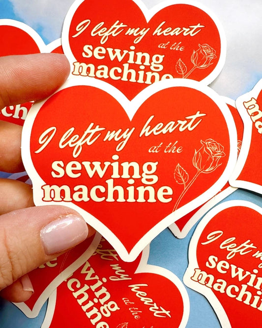 Feral Notions: Left My Heart at the Sewing Machine Sticker