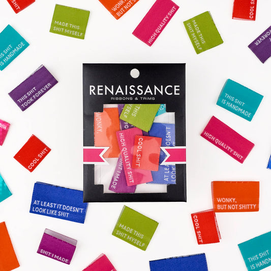 Renaissance Ribbons: Oh Shoot Woven Label Pack (8pcs)