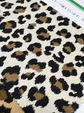 Medium Weight Animal Print in Beige
