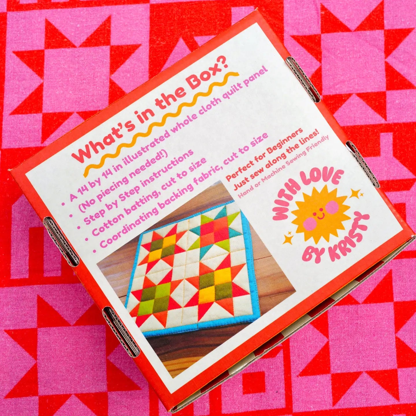 DIY Mini Quilt Kit in Two Color Pallet Options