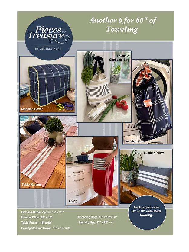 Pieces To Treasure: Another 6 for 60" of Toweling