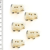 White Sheep Buttons