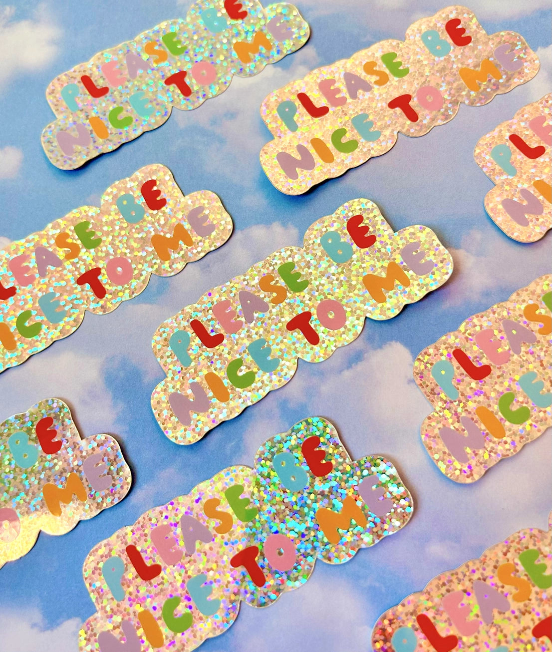 Please Be Nice to Me Vinyl Sticker