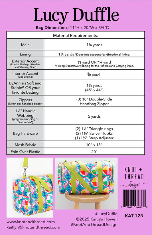 Knot & Thread: Lucy Duffle Pattern