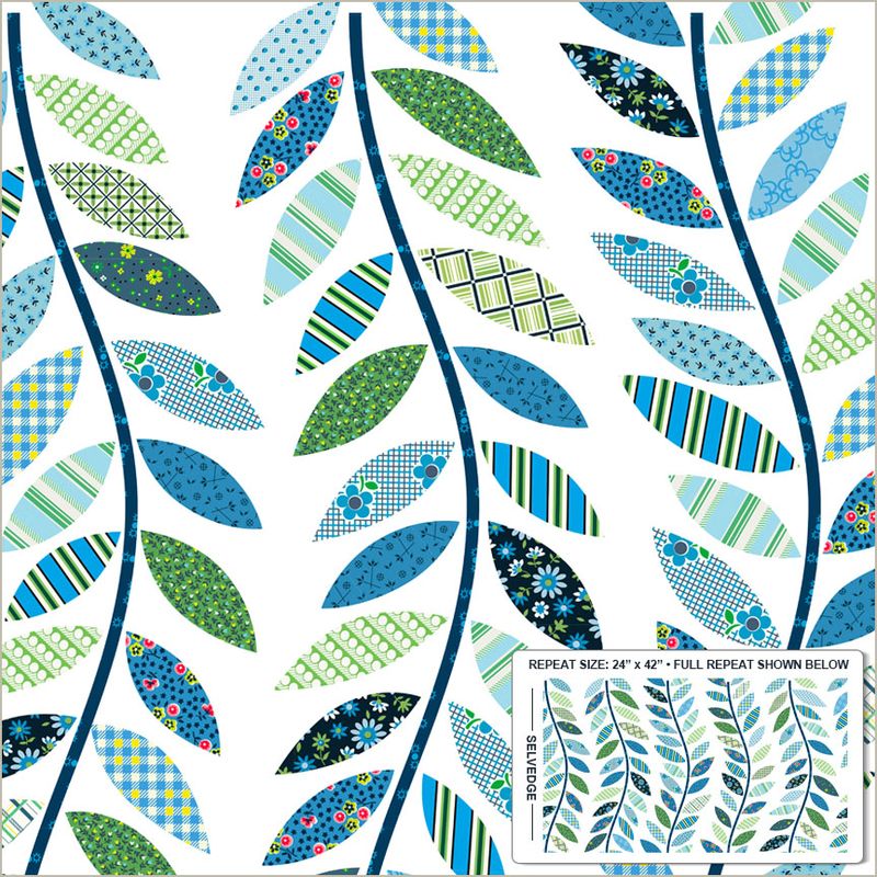 Made Easy: Leafy Vine (Cheater) in Blue