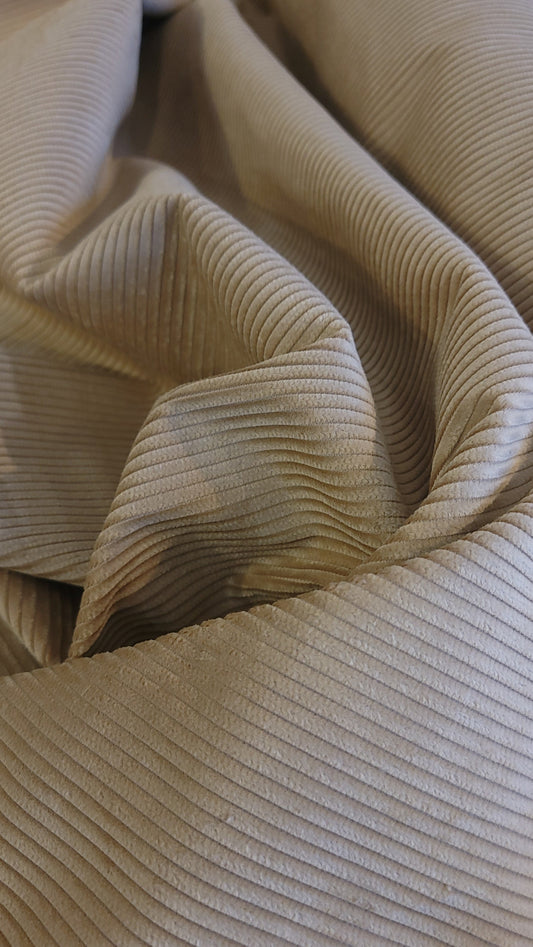 Cosmo 6-Wale Corduroy Solids in Cream