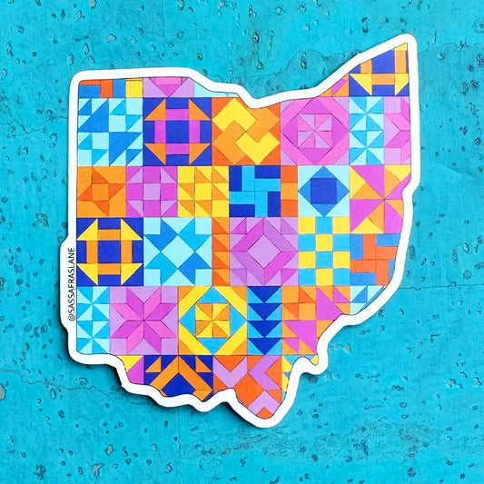 Ohio State Quilt Sticker