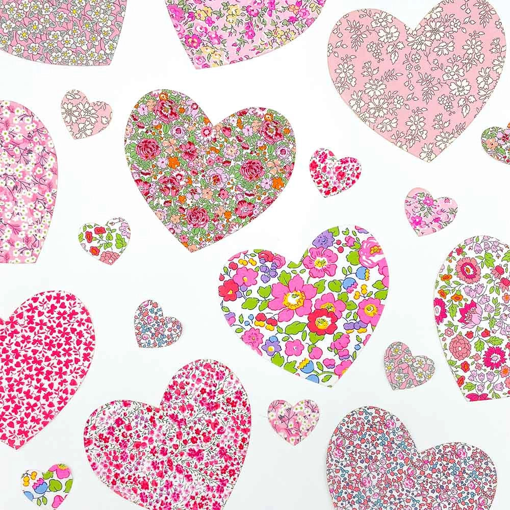 Liberty Tana Lawn Pre-Cut Fabric Hearts