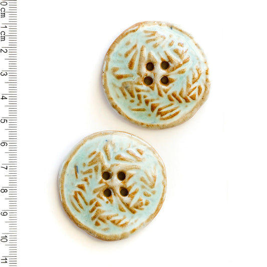 Leaf Pattern Buttons