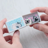You're My Purrson - Wool Felt Cats in a Matchbox