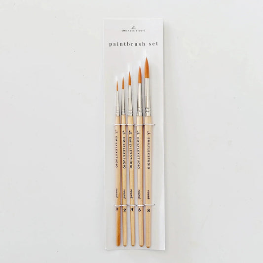 Emily Lex Studio - Watercolor Paintbrush, Set of 5