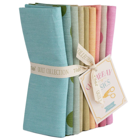Tilda: Chambray Basics FQ Bundle in Spring