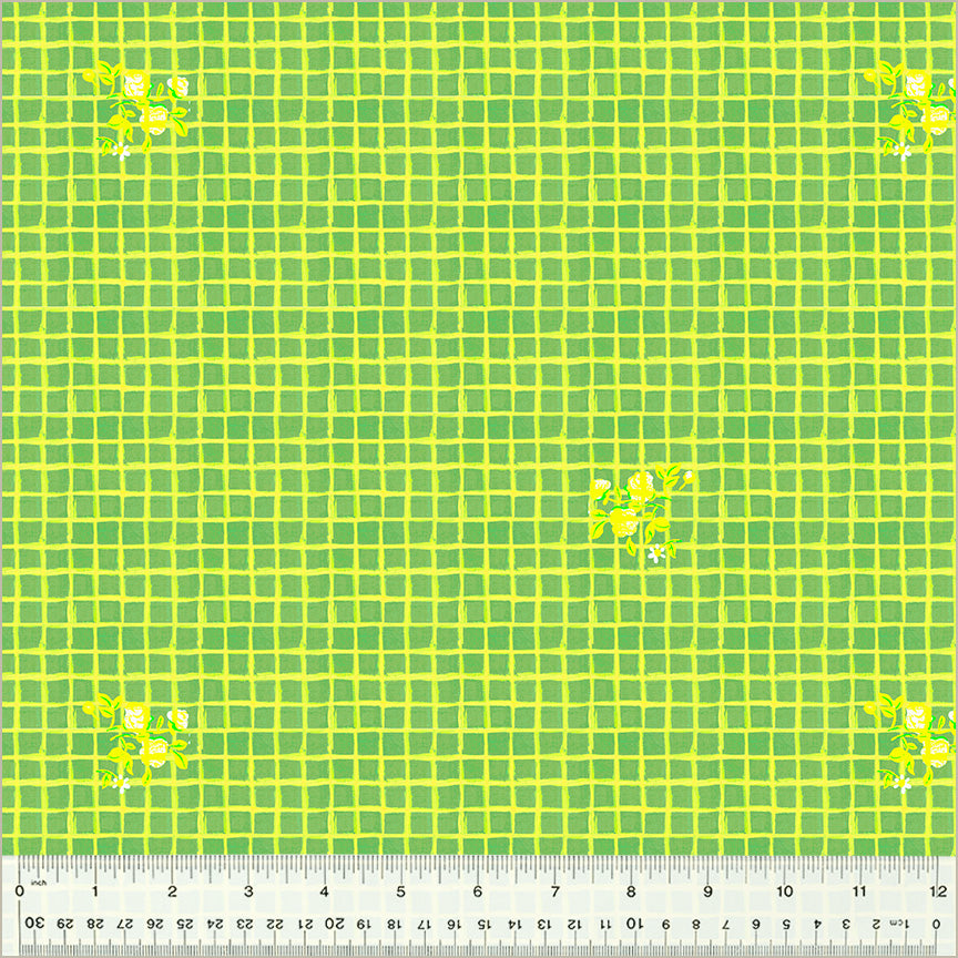 By Hand: Windowpane in Green