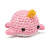 Pink Bjorn the Narwhal Crochet Kit