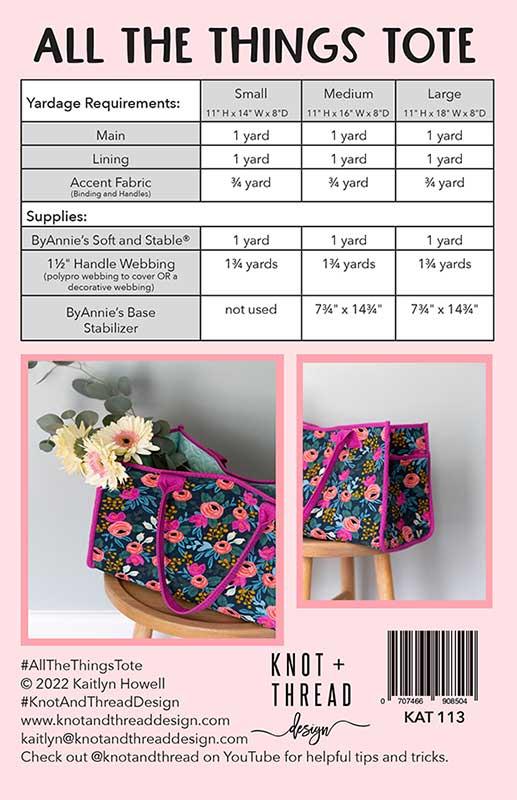 Knot & Thread: All the Things Tote Pattern