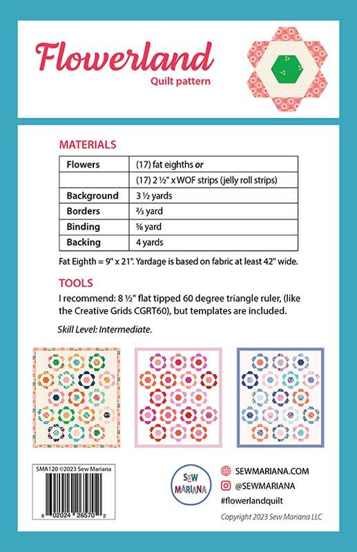 Flowerland Quilt Pattern by Sew Mariana
