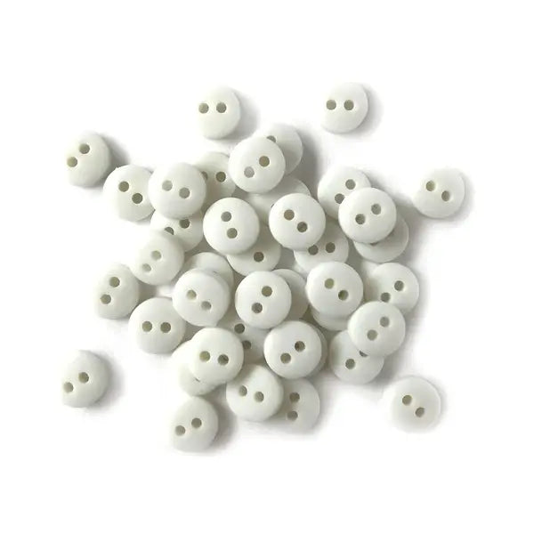 White Tiny Buttons
