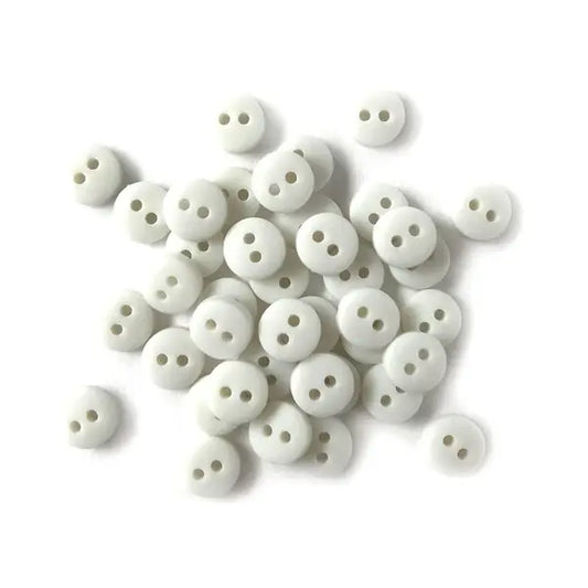 White Tiny Buttons