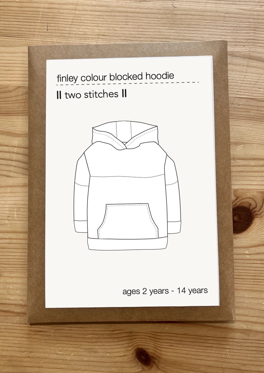 Finley Color Blocked Hoodie Kids Sewing Pattern