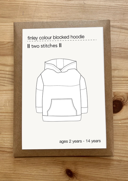 Finley Color Blocked Hoodie - Kids Sewing Pattern