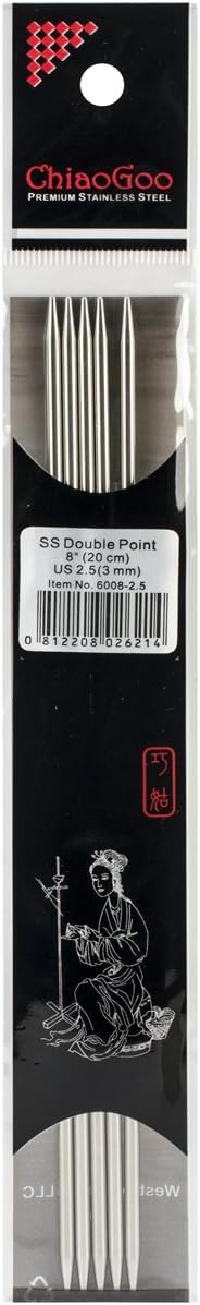 Chiaogoo Stainless Steel Double Point 8" Multiple Sizes