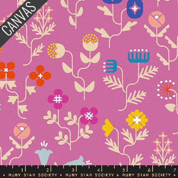 Salutations: Forget Me Not Canvas in Heliotrope