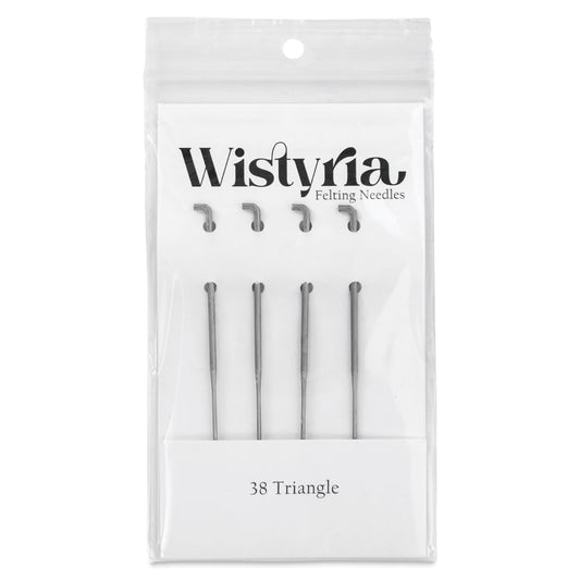 Wistyria Felting Needles Triangle- Pack of 4, multiple sizes