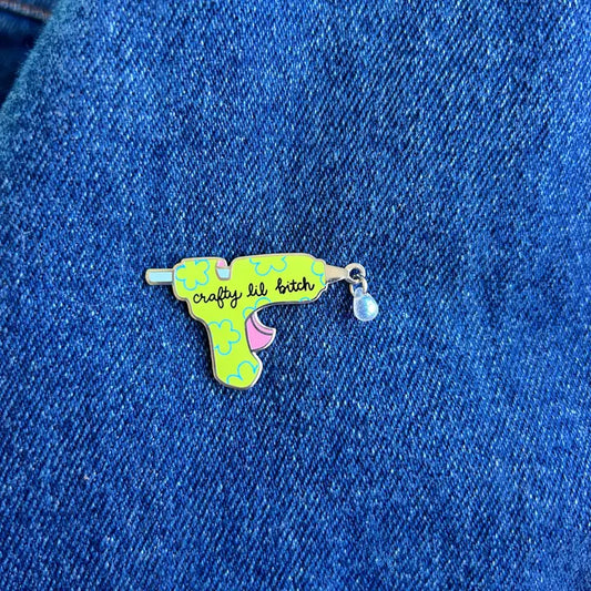 Crafty Lil Bitch Enamel Pin