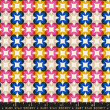 Woodland Park: Flower Plaid in Blue Ribbon