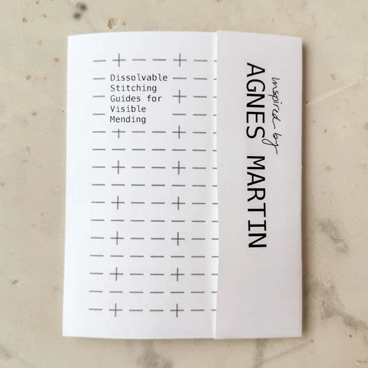 Mending + Embellishment Transfer: Agnes Martin