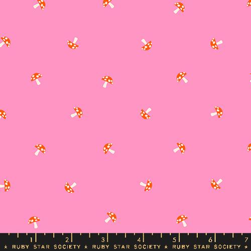 Carousel: Tiny Mushrooms in Flamingo