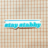 Feral Notions: Stay Stabby Sticker