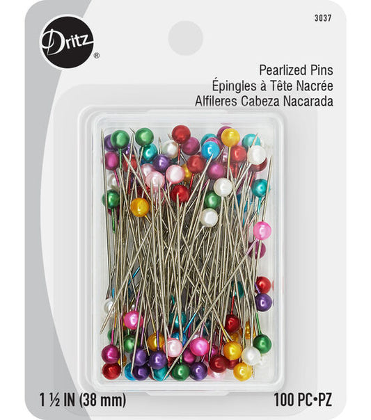 Round Pearlized Quilting Pins