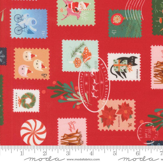 Tiny Christmas: Christmas Stamps in Red
