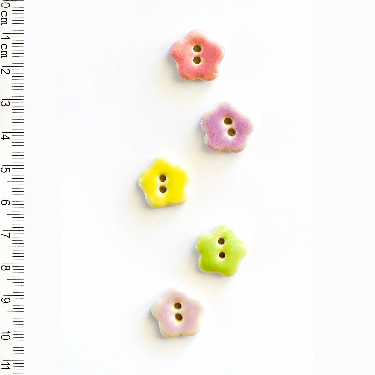 Colorful Flower Buttons
