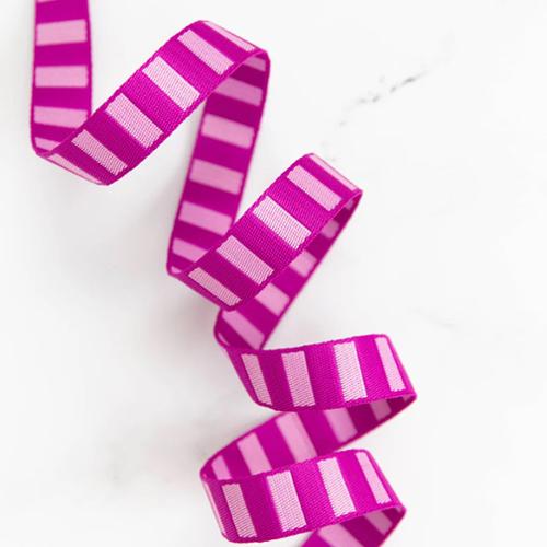 1" Bold Stripe Webbing - Multiple Colors