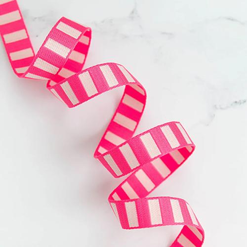1" Bold Stripe Webbing - Multiple Colors