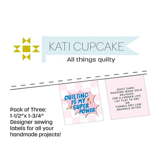 Kati Cupcake Labels: Quilting Is My Super Power