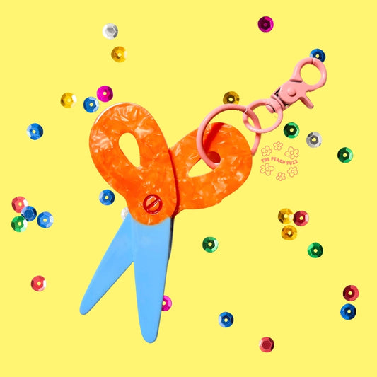 Scissors Bag Charm Keychain