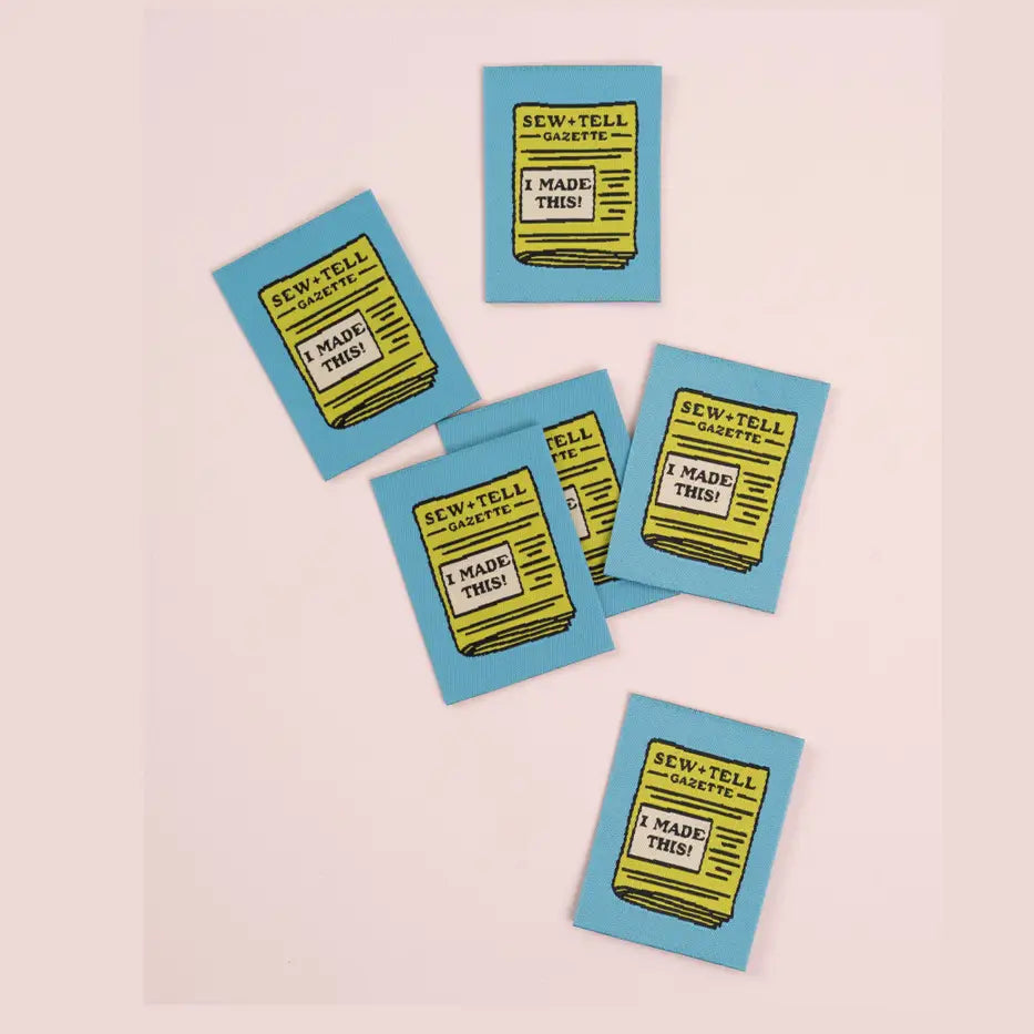 Sew and Tell Gazette: Large Woven Garment Labels