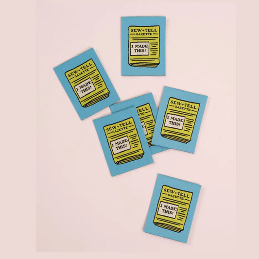Sew and Tell Gazette: Large Woven Garment Labels