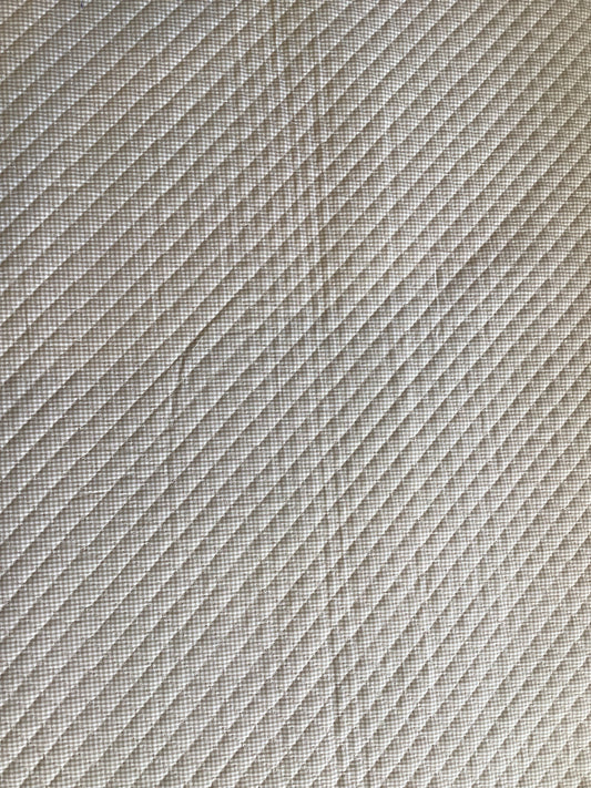 Kokka Kanda Orimono Quilted Gingham in Beige and White