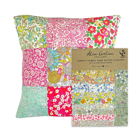 Liberty Tana Lawn 9 Patch Cushion Kit - Mixed Colours