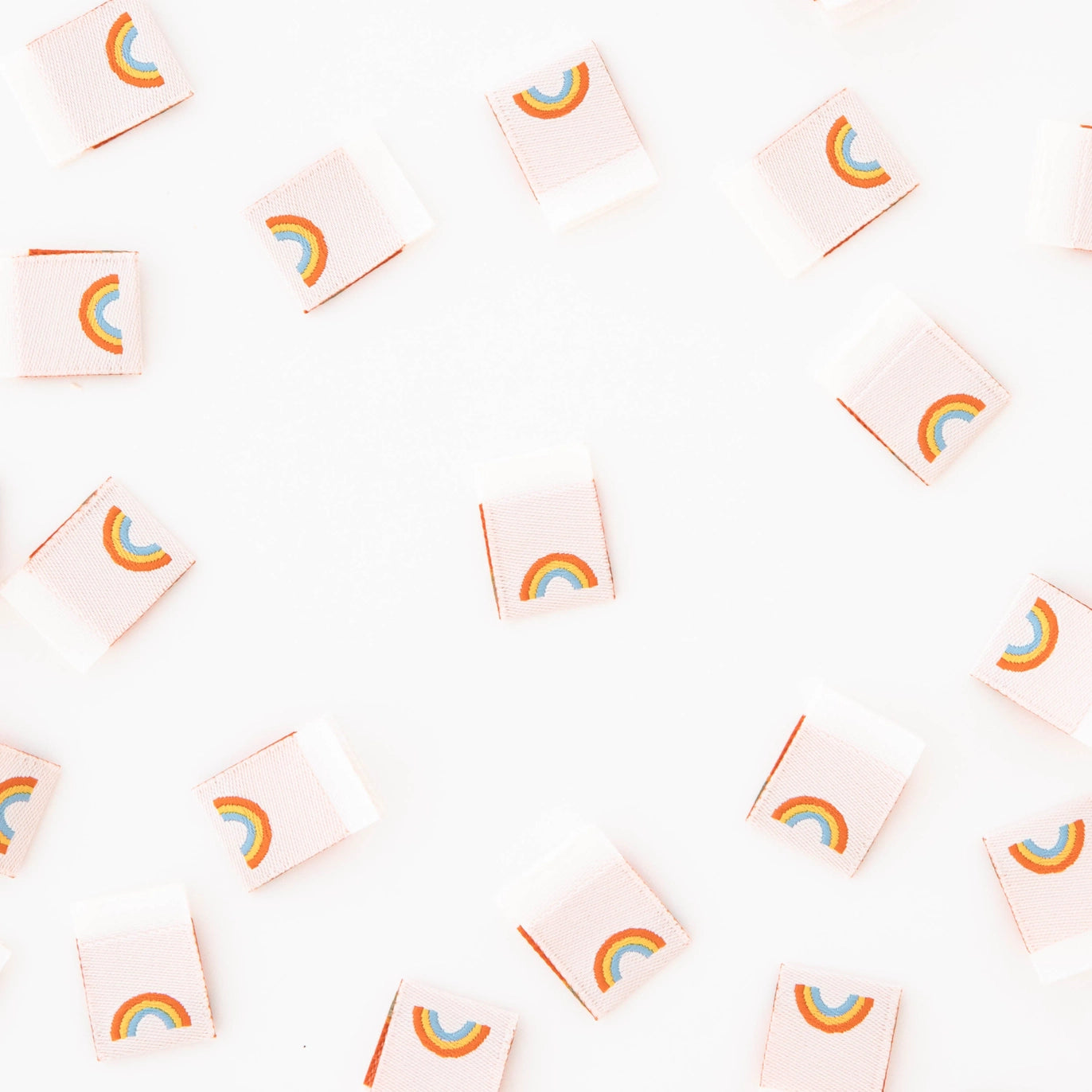 Sarah Hearts Labels: Mini Rainbow Woven Sewing and Quilting Labels