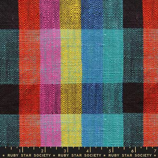 Sunshine Toweling: Picnic Plaid in Black