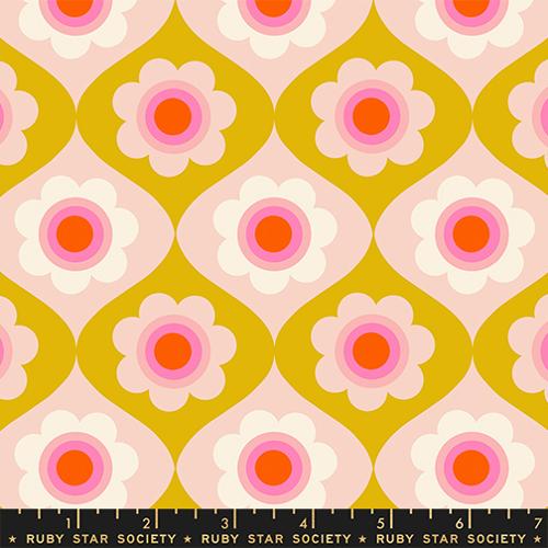 Trinketry Floral Retro in Goldenrod